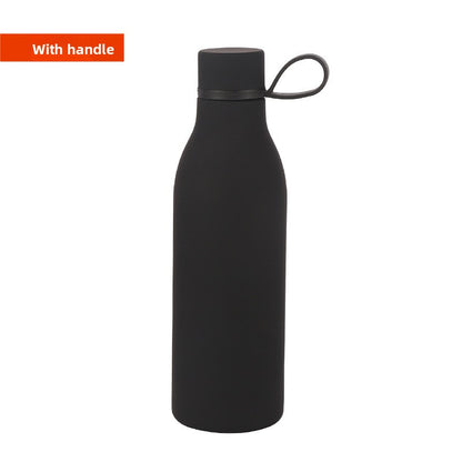 Rubber Paint Insulated Water Bottle