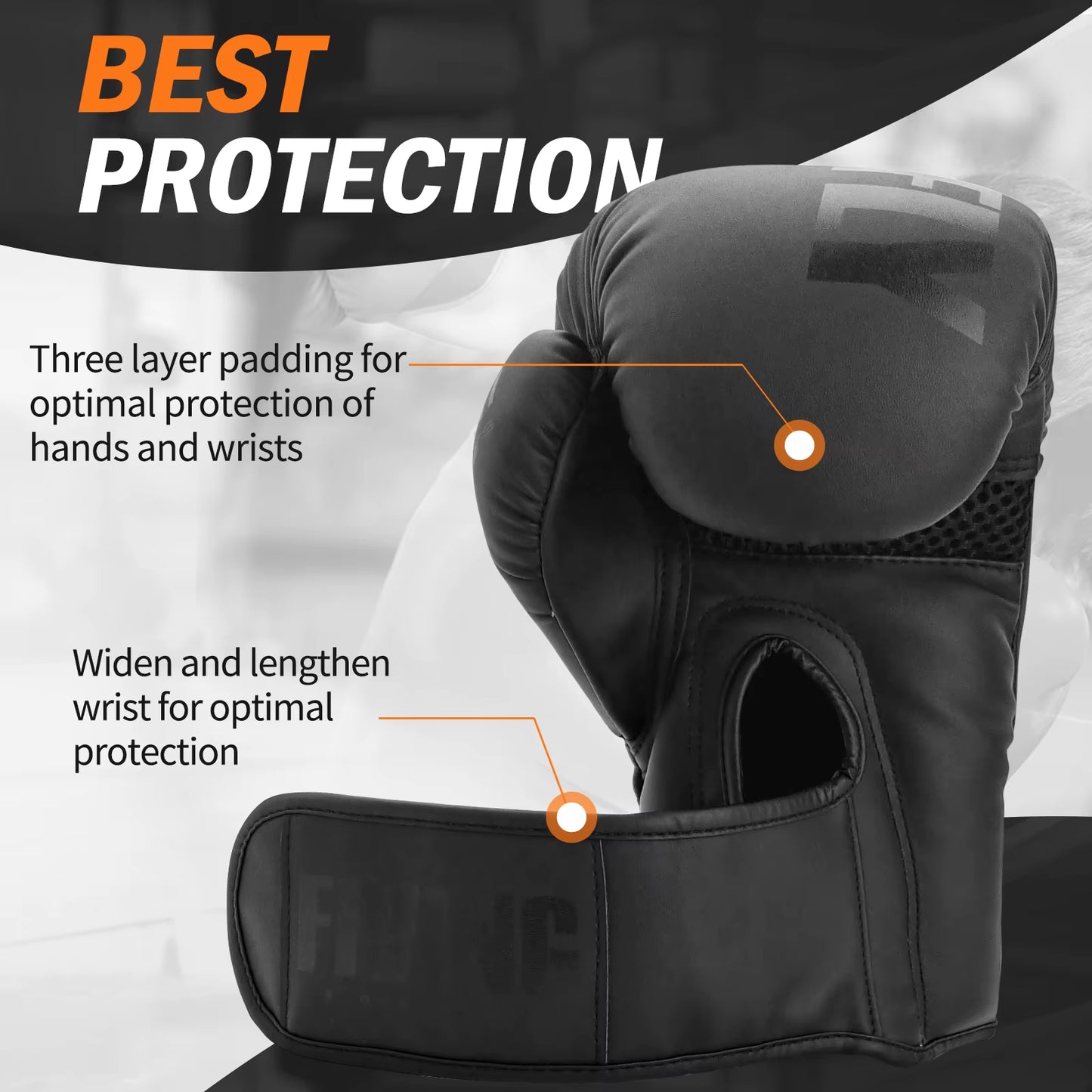 Elevate Your Training with Our 10-16 Oz PU Leather Boxing Gloves - Perfect for Muay Thai, MMA, and Sandbag Workouts for All