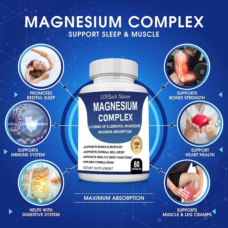 Unlock Your Wellness with Magnesium Complex: 8 Essential Magnesium Forms for Optimal Health