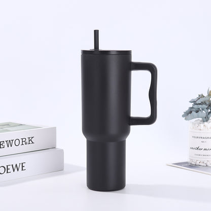 Handle-Equipped Insulated Stainless Steel Tumbler
