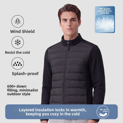 Windproof Stand Collar Puffer Coat