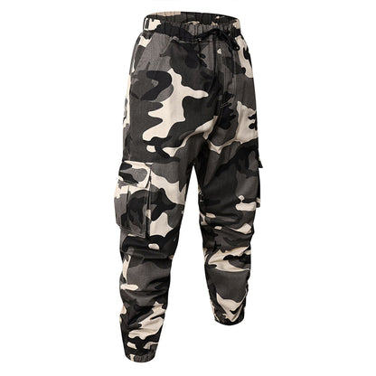 Men’s Slim-Fit Cotton Camouflage Ankle Pants
