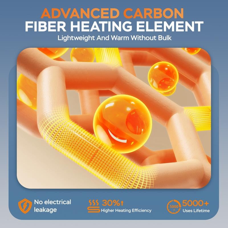 Stay Cozy and Stylish with Our Heated Zip-Up Hoodie for Men - Electric Heating Sweatshirt for Ultimate Comfort