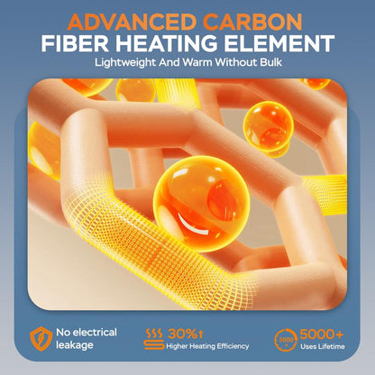 Stay Cozy and Stylish with Our Heated Zip-Up Hoodie for Men - Electric Heating Sweatshirt for Ultimate Comfort