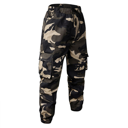 Men’s Slim-Fit Cotton Camouflage Ankle Pants