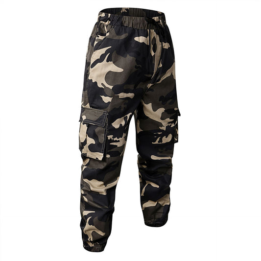 Men’s Slim-Fit Cotton Camouflage Ankle Pants