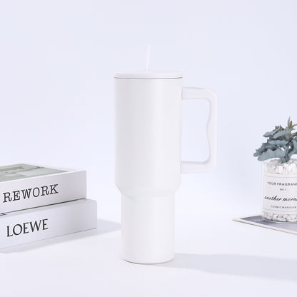 Handle-Equipped Insulated Stainless Steel Tumbler