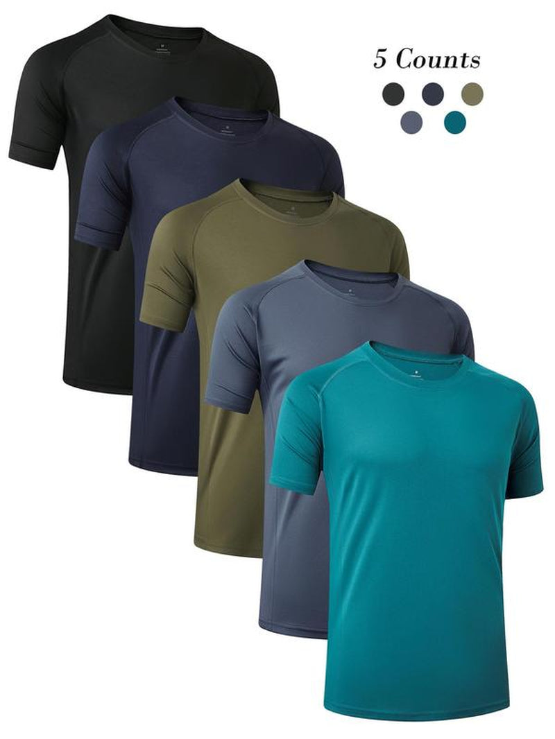 Elevate Your Workout with Our Men's Quick-Dry Raglan Sleeve Sports Tee - Breathable, Fitted, and Perfect for Gym, Running, and Summer Activities!