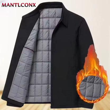Elevate Your Style with Our Luxury Men's Winter Coats - Business Casual Thicken Fleece Inner Jackets for Ultimate Warmth and Comfort (Sizes L-3XL)