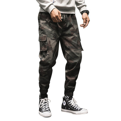 Men’s Slim-Fit Cotton Camouflage Ankle Pants