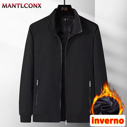 Elevate Your Style with Our Luxury Men's Winter Coats - Business Casual Thicken Fleece Inner Jackets for Ultimate Warmth and Comfort (Sizes L-3XL)