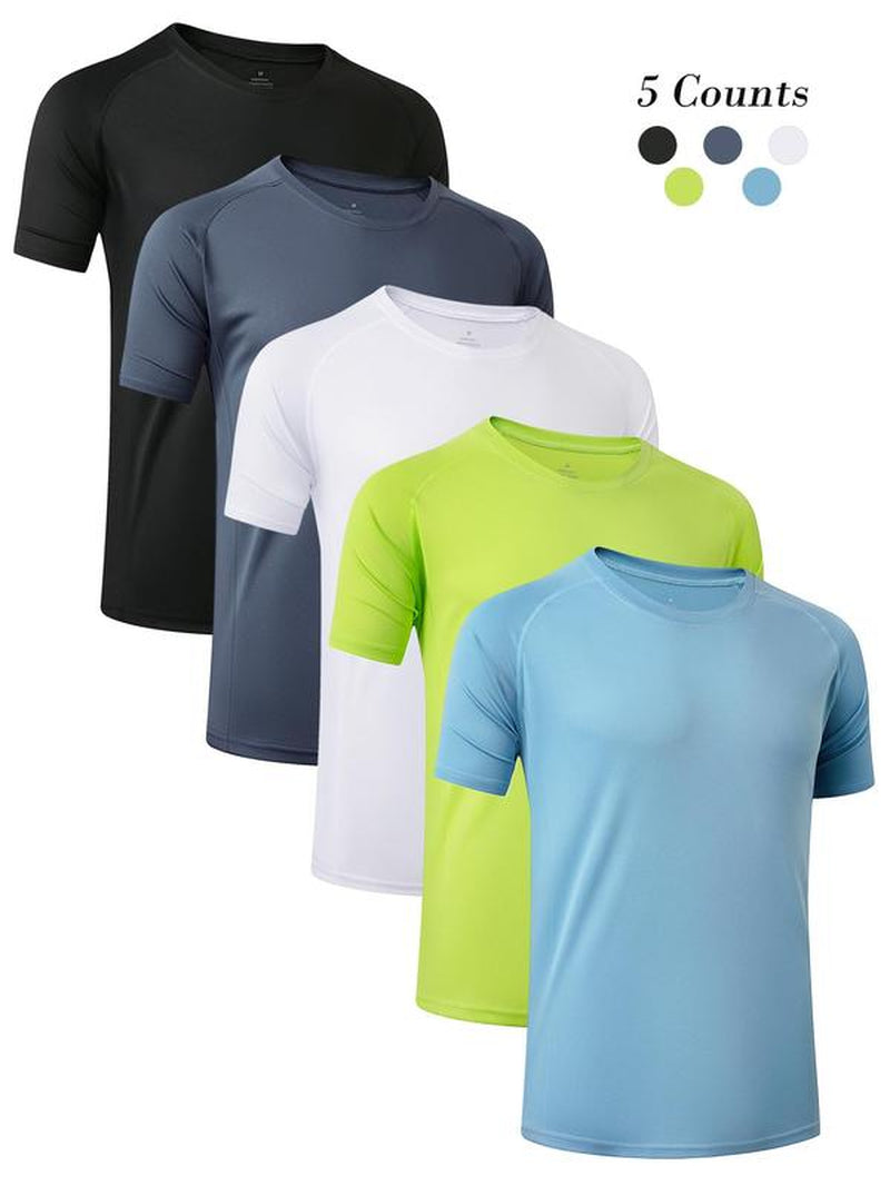 Elevate Your Workout with Our Men's Quick-Dry Raglan Sleeve Sports Tee - Breathable, Fitted, and Perfect for Gym, Running, and Summer Activities!