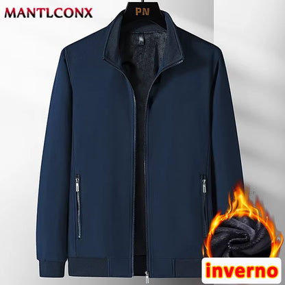 Elevate Your Style with Our Luxury Men's Winter Coats - Business Casual Thicken Fleece Inner Jackets for Ultimate Warmth and Comfort (Sizes L-3XL)