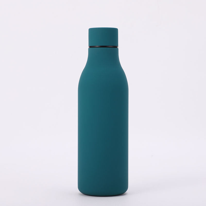 Rubber Paint Insulated Water Bottle