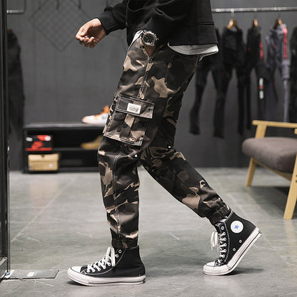 Men’s Slim-Fit Cotton Camouflage Ankle Pants