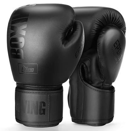 Elevate Your Training with Our 10-16 Oz PU Leather Boxing Gloves - Perfect for Muay Thai, MMA, and Sandbag Workouts for All