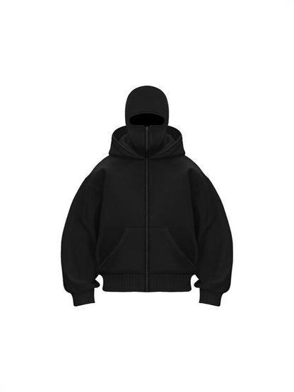 Double Hooded Balaclava Sweatshirt