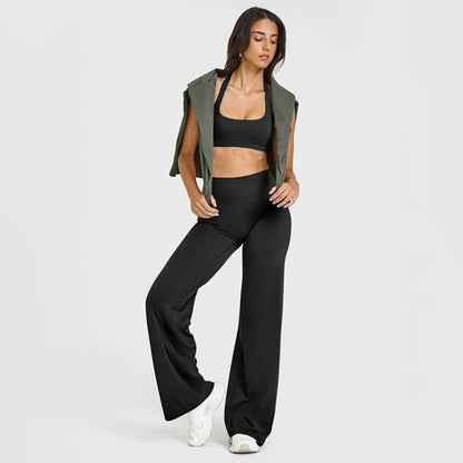 Women's High-Waist Straight-Leg Yoga Pants