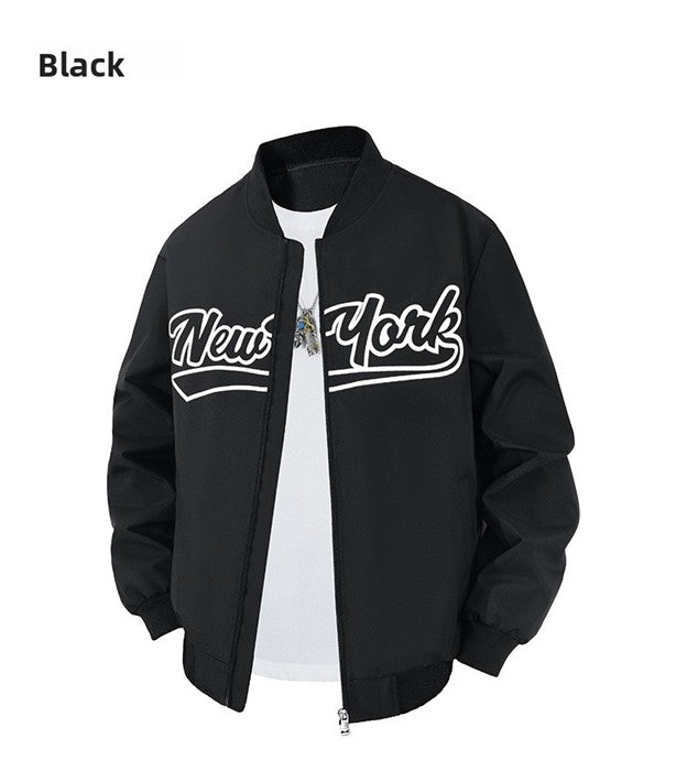 Men's Stand Collar Hooded Jacket
