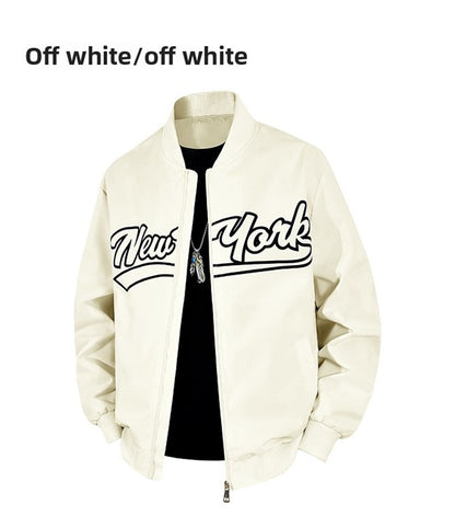 Men's Stand Collar Hooded Jacket