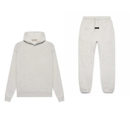 Light Gray Unisex Hoodie and Pants Set - Versatile Attire for Any Occasion