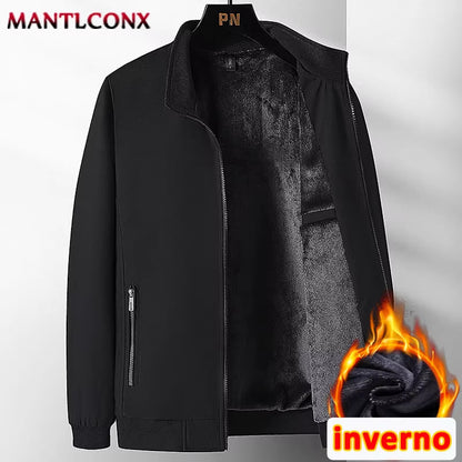 Elevate Your Style with Our Luxury Men's Winter Coats - Business Casual Thicken Fleece Inner Jackets for Ultimate Warmth and Comfort (Sizes L-3XL)