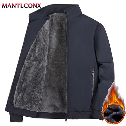 Elevate Your Style with Our Luxury Men's Winter Coats - Business Casual Thicken Fleece Inner Jackets for Ultimate Warmth and Comfort (Sizes L-3XL)