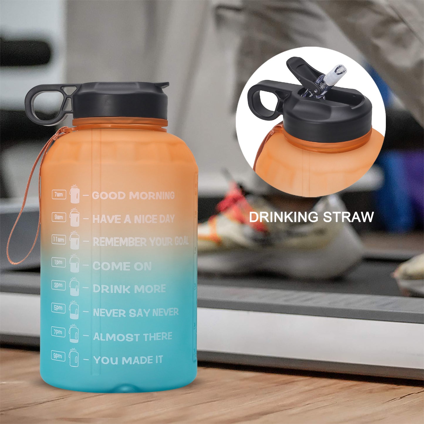 2.2L Large Capacity Sports Water Bottle