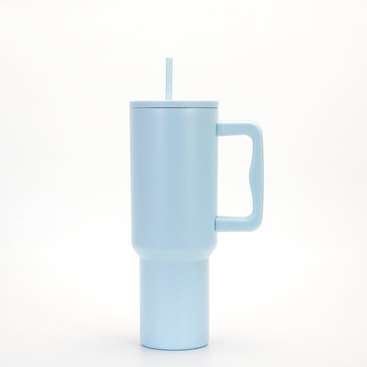 Handle-Equipped Insulated Stainless Steel Tumbler