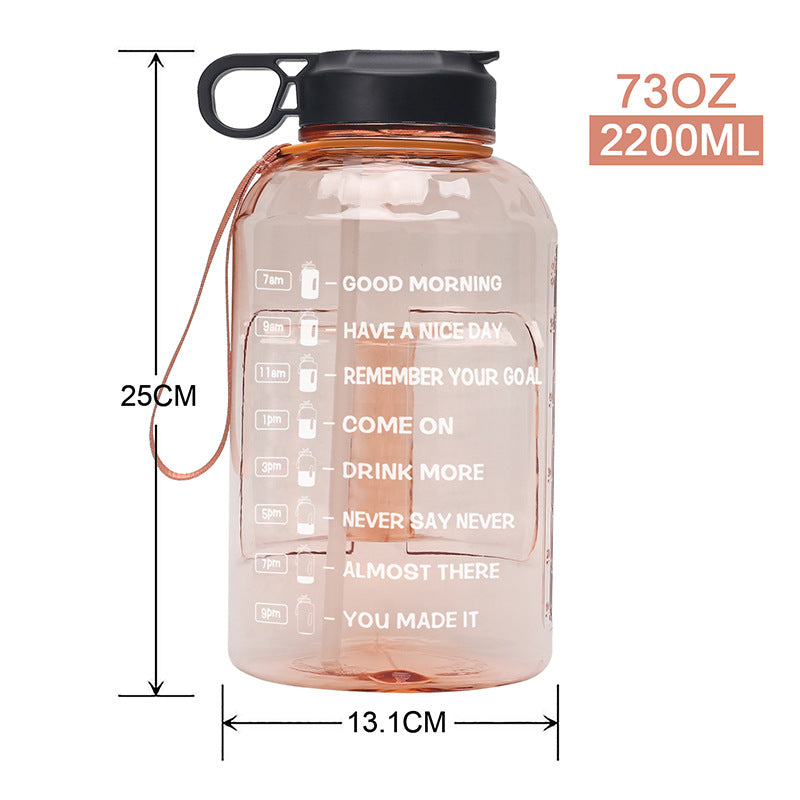 2.2L Large Capacity Sports Water Bottle