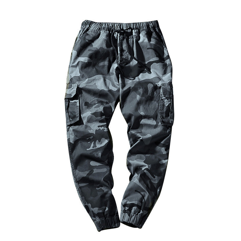Men’s Slim-Fit Cotton Camouflage Ankle Pants
