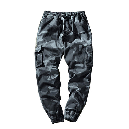 Men’s Slim-Fit Cotton Camouflage Ankle Pants