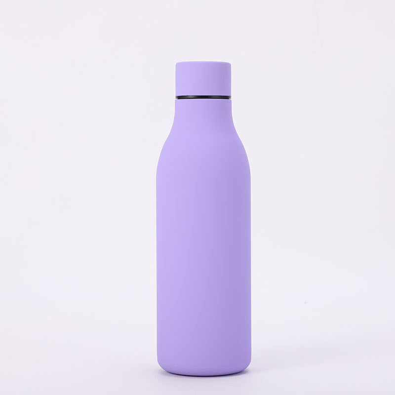 Rubber Paint Insulated Water Bottle