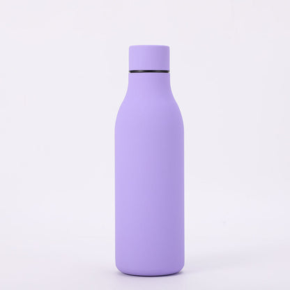Rubber Paint Insulated Water Bottle