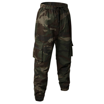 Men’s Slim-Fit Cotton Camouflage Ankle Pants
