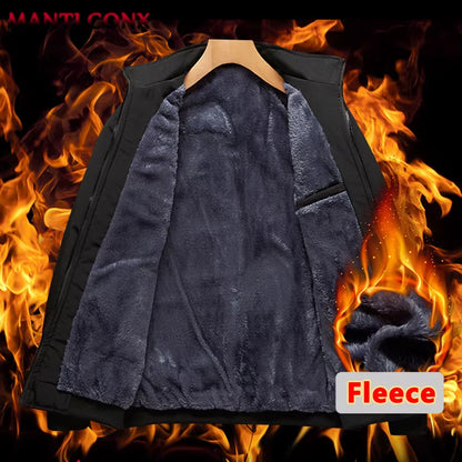 Elevate Your Style with Our Luxury Men's Winter Coats - Business Casual Thicken Fleece Inner Jackets for Ultimate Warmth and Comfort (Sizes L-3XL)