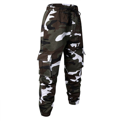 Men’s Slim-Fit Cotton Camouflage Ankle Pants