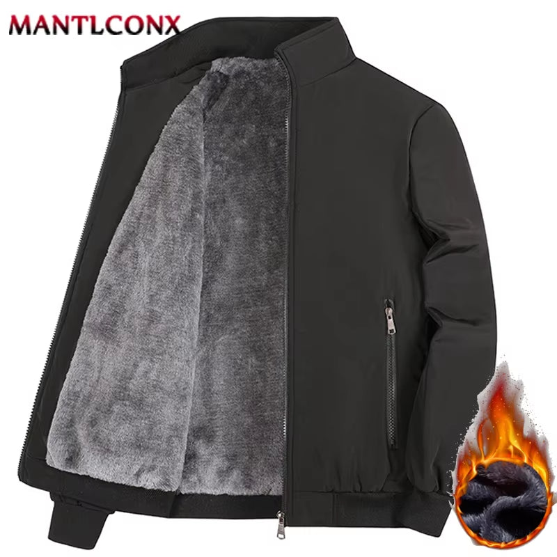 Elevate Your Style with Our Luxury Men's Winter Coats - Business Casual Thicken Fleece Inner Jackets for Ultimate Warmth and Comfort (Sizes L-3XL)