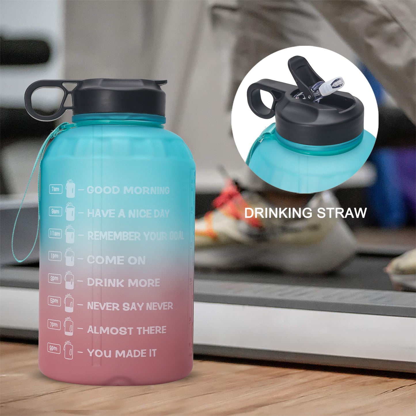 2.2L Large Capacity Sports Water Bottle