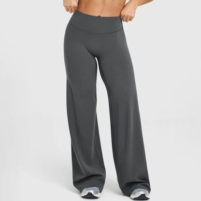 Women's High-Waist Straight-Leg Yoga Pants