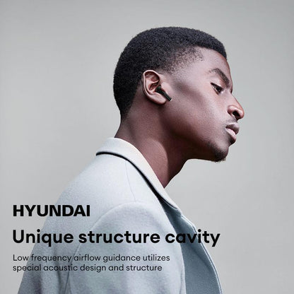 Experience Ultimate Freedom with Hyundai T02 Pro True Wireless Bluetooth Earbuds – HIFI Sound, Waterproof Design, Perfect for Music and Calls!
