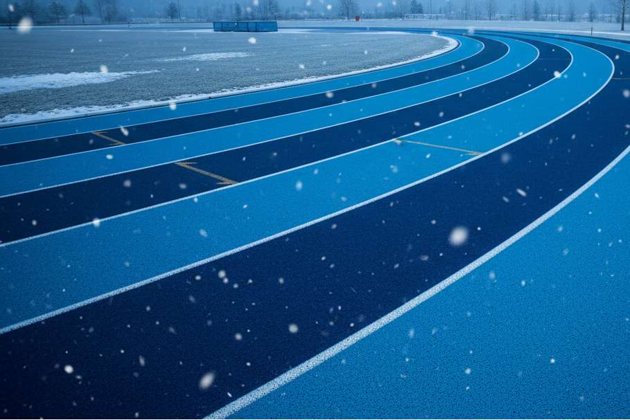 seasonal fitness blue track performance background